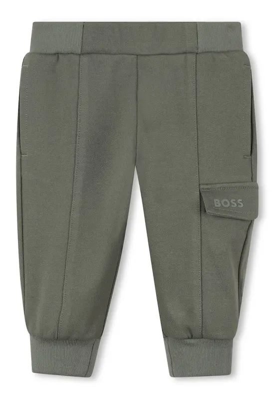 Pantaloni de trening cu buzunar cu clapa - Kaki
