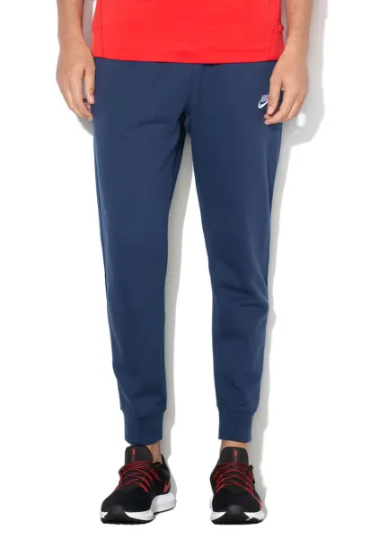 Pantaloni de trening cu buzunare laterale - Albastru inchis