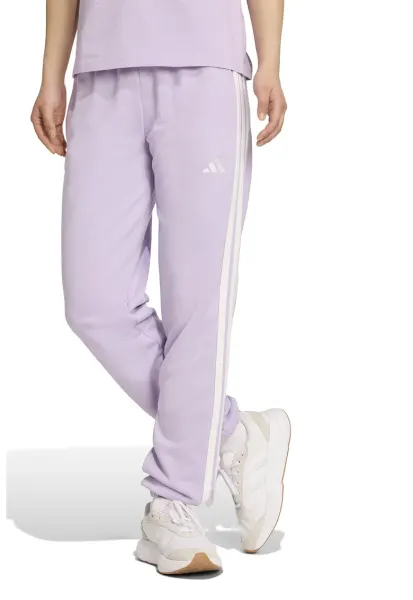 Pantaloni de trening cu buzunare laterale si snur de ajustare Essentials - Alb/Lila