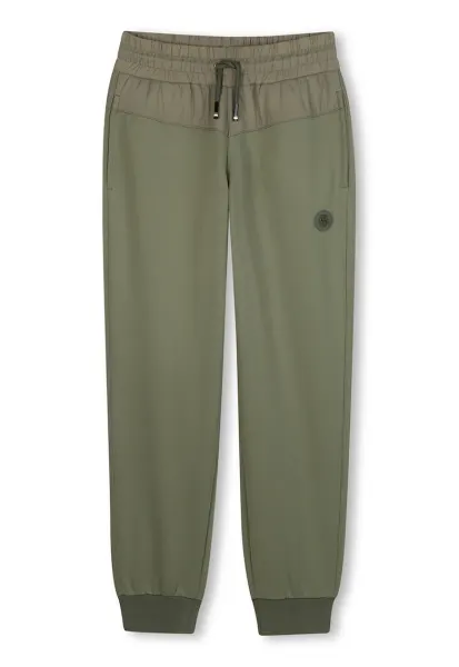 Pantaloni de trening cu buzunare laterale - Verde sparanghel
