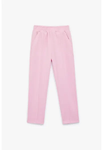 Pantaloni de trening cu buzunare - Roz deschis