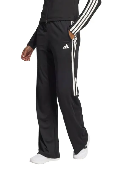 Pantaloni de trening cu croiala dreapta TIRO Q2 - Alb/Negru