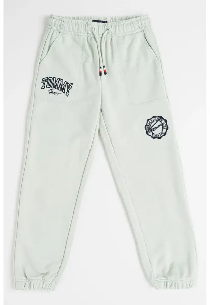 Pantaloni de trening cu doua buzunare - Albastru ultramarin/Verde pal