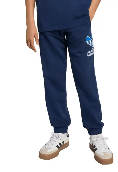 Pantaloni de trening cu imprimeu logo - Albastru inchis