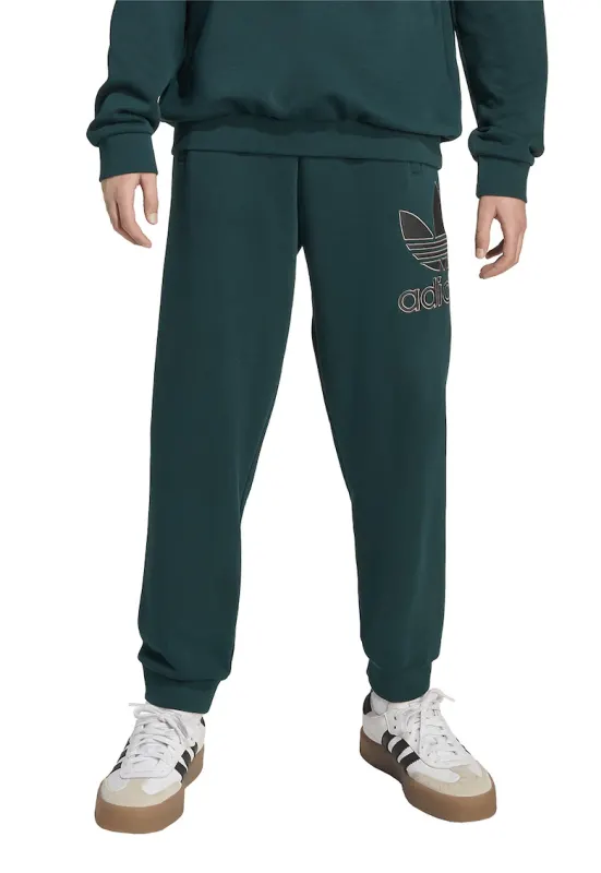 Pantaloni de trening cu imprimeu logo - Verde englez
