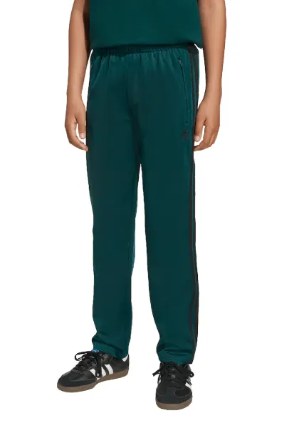 Pantaloni de trening cu logo Firebird - Negru/Verde inchis