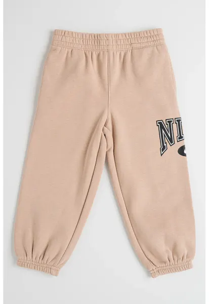 Pantaloni de trening cu logo Game Day - Maro deschis/Negru
