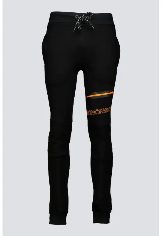 Pantaloni de trening cu logo Moltan - Negru