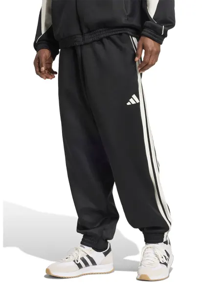 Pantaloni de trening cu logo si snur Stadium - Negru