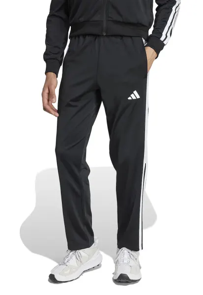 Pantaloni de trening cu slituri cu capse pe glezna - Negru/Alb optic