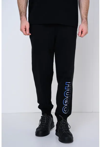 Pantaloni de trening cu snur de ajustare elastic Nogtro - Negru