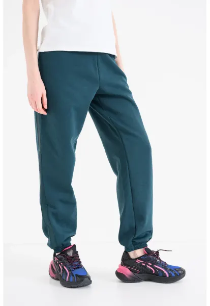 Pantaloni de trening cu snur de ajustare Ess Elevated - Verde englez