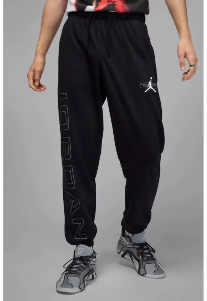 Pantaloni de trening cu snur de ajustare in talie - Negru