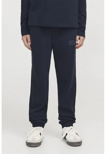 Pantaloni de trening cu snur de ajustare si detaliu logo Gordon - Bleumarin