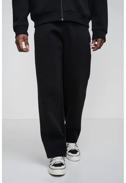 Pantaloni de trening cu snururi - pentru fitness - Negru