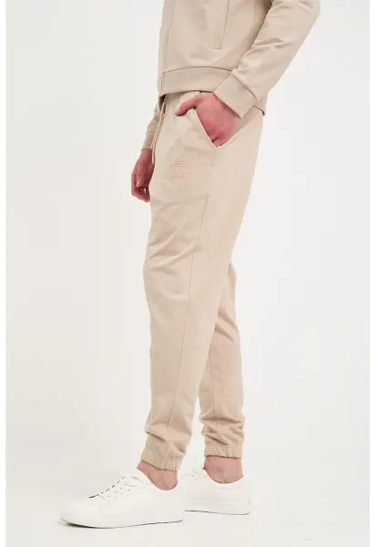Pantaloni de trening cu talie ajustabila - Maro nisip