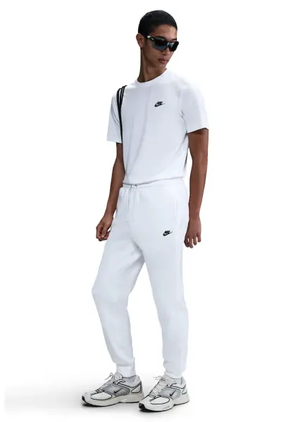 Pantaloni de trening cu talie ajustabila Sportwear Club - Alb optic