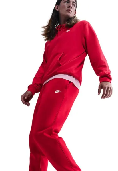 Pantaloni de trening cu talie ajustabila Sportwear Club - Rosu