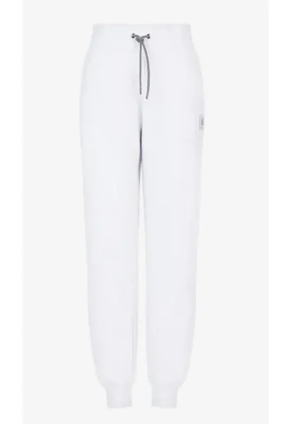 Pantaloni de trening dama -  Regular Fit - Bumbac - Alb - Alb