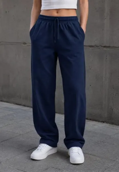 Pantaloni de Trening Damă Serena cu Buzunare și Șnur în Talie, Bleumarin – Engros