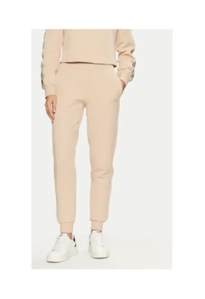 Pantaloni de trening din amestec de bumbac cu banda logo si imprimeu grafic