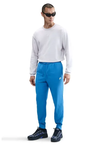 Pantaloni de trening din amestec de bumbac cu logo - Albastru royal