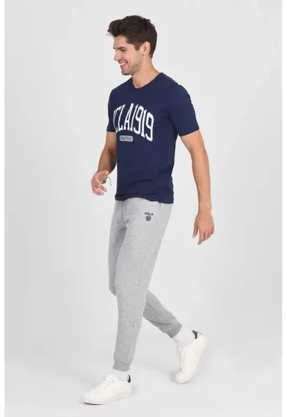 Pantaloni de trening din amestec de bumbac Luskin