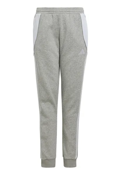 Pantaloni de trening din amestec de bumbac - pentru fotbal - Alb/Gri