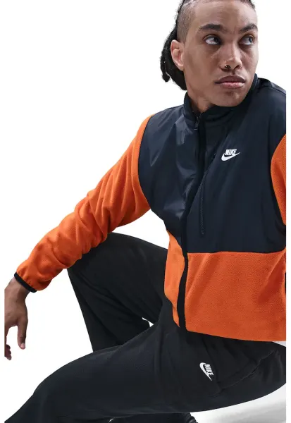 Pantaloni de trening din material fleece cu talie ajustabila Club - Alb/Negru