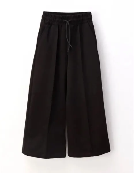 Pantaloni de trening evazati, Ariana, negru