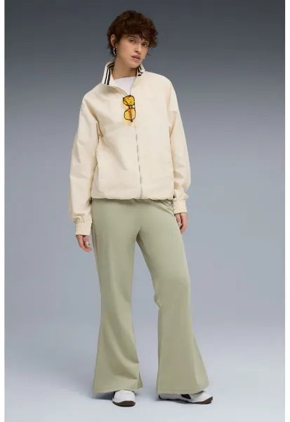 Pantaloni de trening evazati cu talie ajustabila ESS - Verde pal