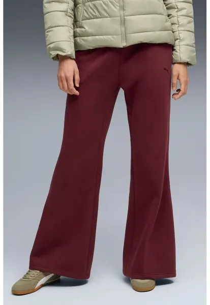 Pantaloni de trening evazati HER Comfort - Rosu inchis