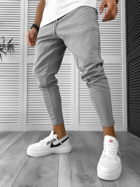 Pantaloni de trening gri conici 12962 P20-1.1