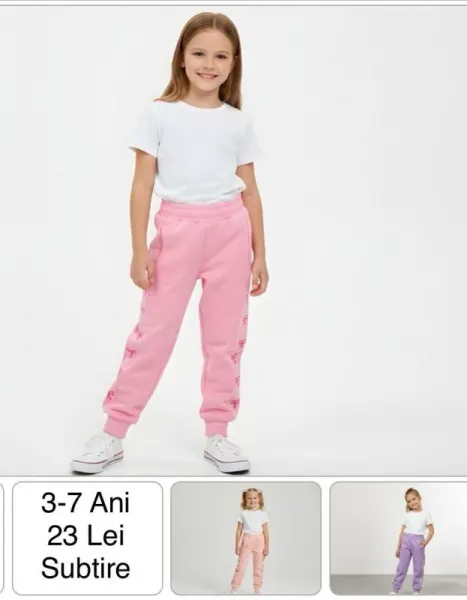 Pantaloni de trening pentru fete cu fundite Engros