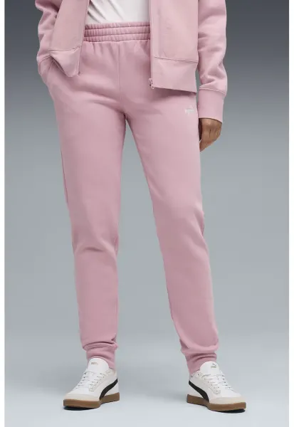 Pantaloni de trening regular-fit din amestec de bumbac cu snururi - Roz prafuit