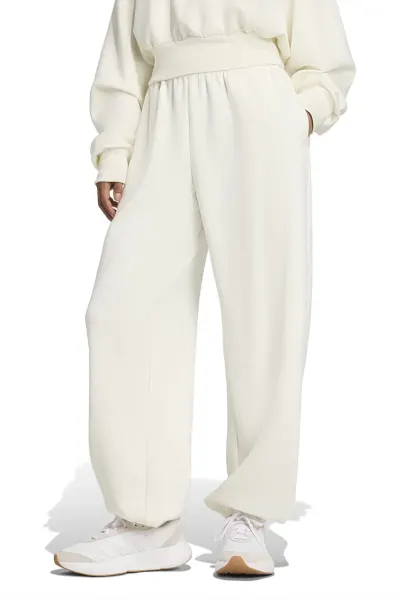 Pantaloni de trening relaxed fit Soft Lux - Alb murdar