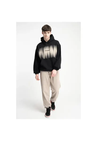 Pantaloni de trening uni din bumbac