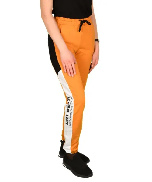 Pantaloni galbeni KEEP UP pentru dama - cod 41175