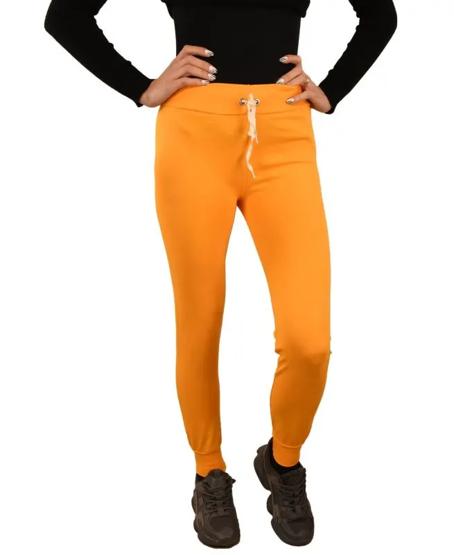 Pantaloni galbeni pentru dama - cod 45309