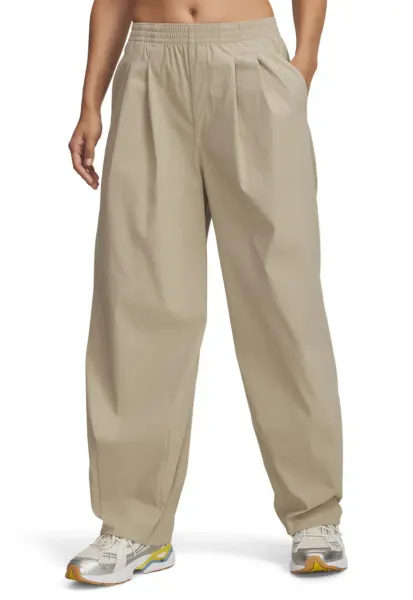 Pantaloni largi pentru antrenament Unstoppable - Bej inchis
