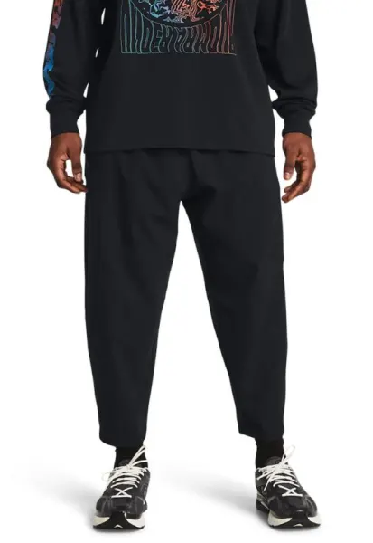 Pantaloni lejeri cu snur - pentru antrenament - Negru