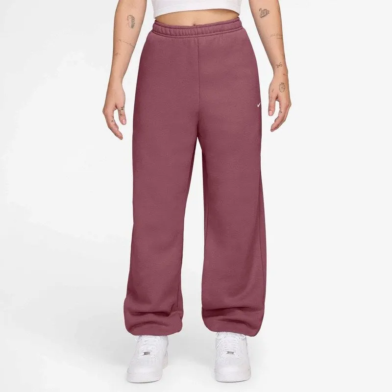 Pantaloni Nike W NK STDO FLC MW HR OS CFF PNT