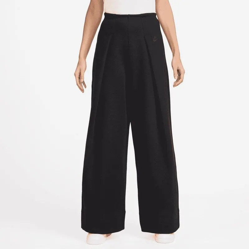 Pantaloni Nike W NSW TCH FLC HR PLT PANT WIDE