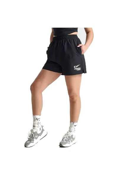 Pantaloni pentru Femei - w nsw woven short gls - HF5529-010 - Negru - Negru