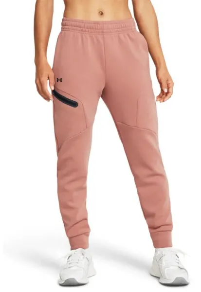 Pantaloni relaxed-fit pentru antrenament Unstoppable - Negru/Roz prafuit