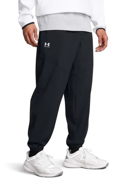 Pantaloni relaxed fit pentru antrenament Vibe - Negru