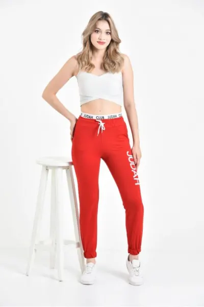 Pantaloni rosii Judah Club pentru dama  - cod 41234