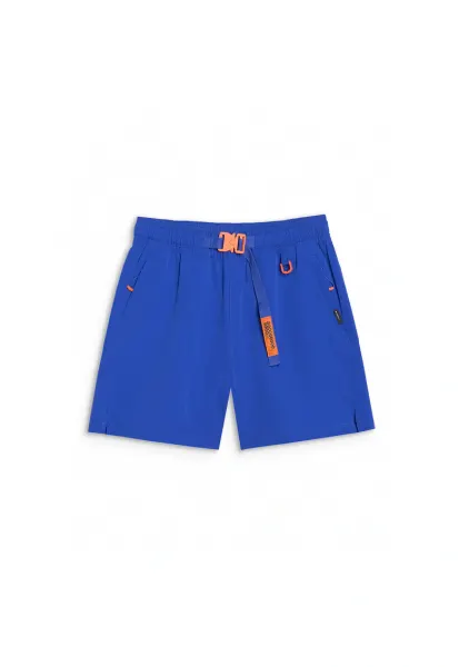 Pantaloni scurti casual  albastri - stil sportiv