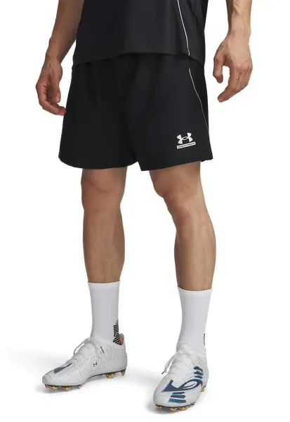 Pantaloni scurti cu imprimeu logo - pentru fitness Tech - Negru