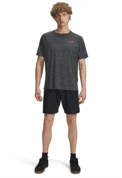 Pantaloni scurti cu logo - pentru fitness - Negru